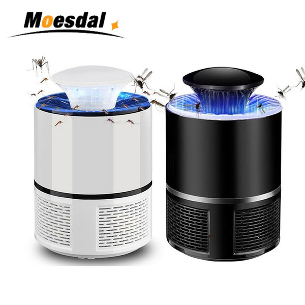 Hot USB LED Electric Mosquito Killer Lamp Pest Control Fly Trap Bug Insect Repeller Zapper Built in Fan for Indoor Home Night Light