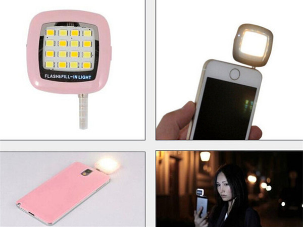 Built-in 16 led lights LED FLASH for Camera Phone support for multiple Photography mini selfie sync led flash Spotlight