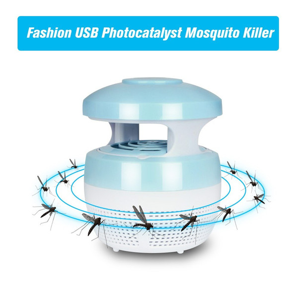 USB Electric Mosquito Killer Lamp Trap Bug Flying Catcher Insect Pest Control Zapper Repeller LED Light Mosquito Repellent for Living Room