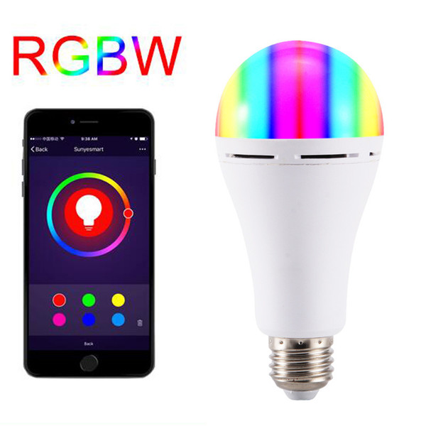 11W RGB+W Multi-functional WiFi Smart Light Dimmable Multicolor Wake-Up Lights LED Lamp Compatible with Alexa Echo&Google home wifi