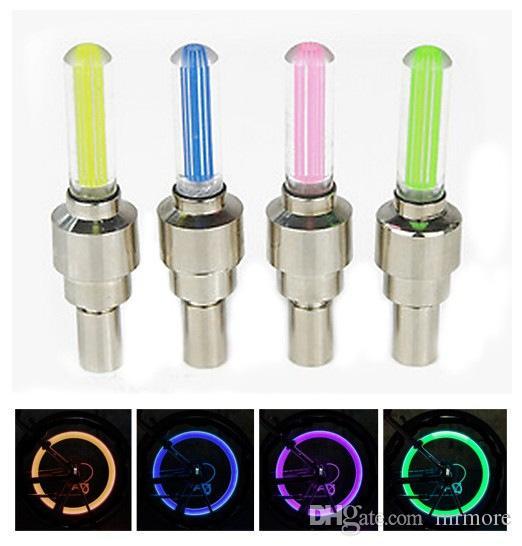 500pcs Firefly Spoke LED Wheel Valve Stem Cap Tire Motion Neon Light Lamp For Bike Bicycle Car Motorcycle