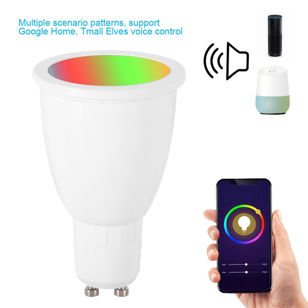 6W Wi-Fi 2.4GHz Multi-functional WiFi Smart Light Dimmable Multicolor Wake-Up Lights LED Lamp Compatible with Alexa Echo&Google home wifi