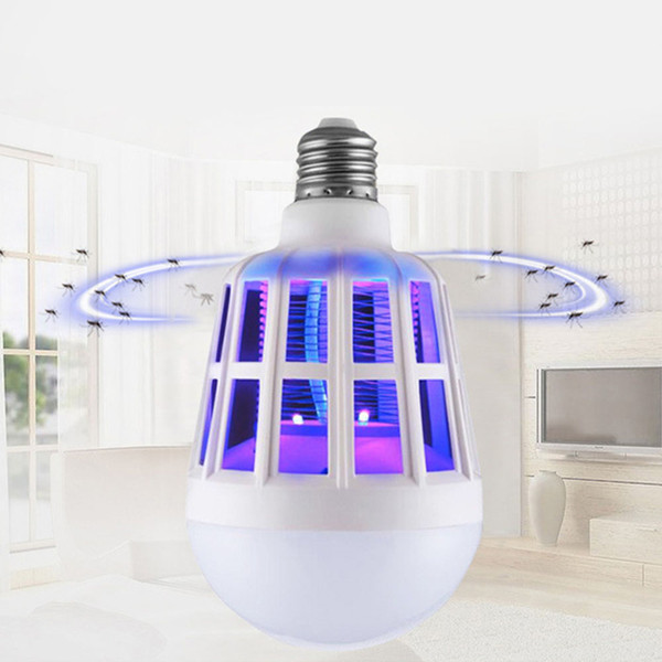 9W 15W E27 LED Mosquito Killer Lighting Bulb 2 in 1 Mosquito Killer Lamp Fits 110V/220V E26/E27 Light Bulb Socket