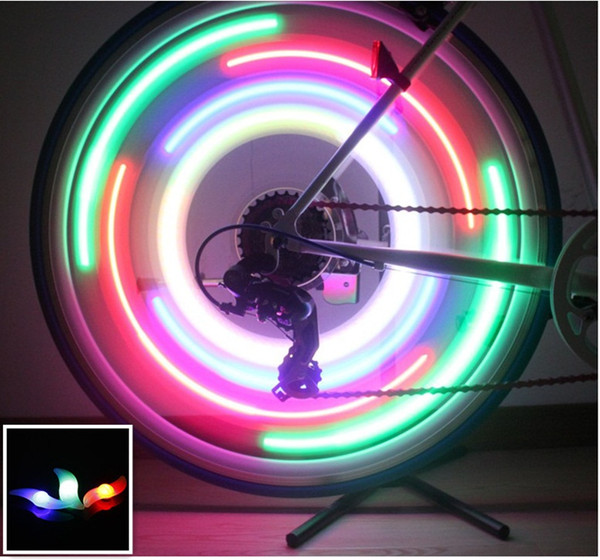 Flash Lamp Bulb For Safety Alarm LED Bicycle Bike Rim Lights Cycling Wheel Spoke Light Motorcycle Wheels Silicone Lamp 300pcs