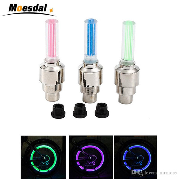 2pcs Bicycle Accessories Bike Flashlight Headlamp Laser Bike Bicycle Car Wheel Tyre Tire Valve Cap LED Neon Flash Lamp Light