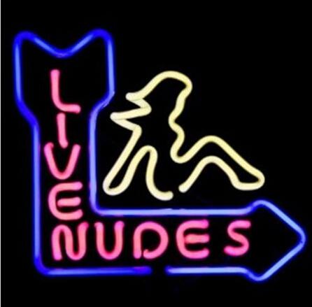 LIVE NUDES Neon Sign Handcrafted Custom Real Glass Tuble Bar Disco KTV Club Sign Advertisement Display Logo Neon Signs TV Shows 17