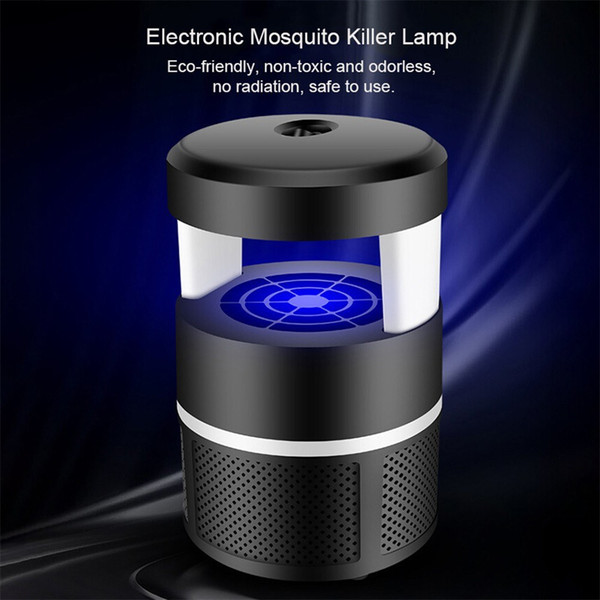 USB Electric Mosquito Killer Lamp Trap Bug Flying Insect Pest Control Zapper Repeller LED Night Light Mosquito Repellent for Living Room