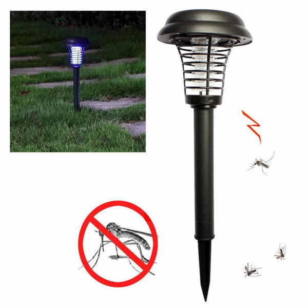 BRELONG Solar LED Light Mosquito Zapper Insect Killer Light Indoor Outdoor Home Garden Porch Courtyard Backyard