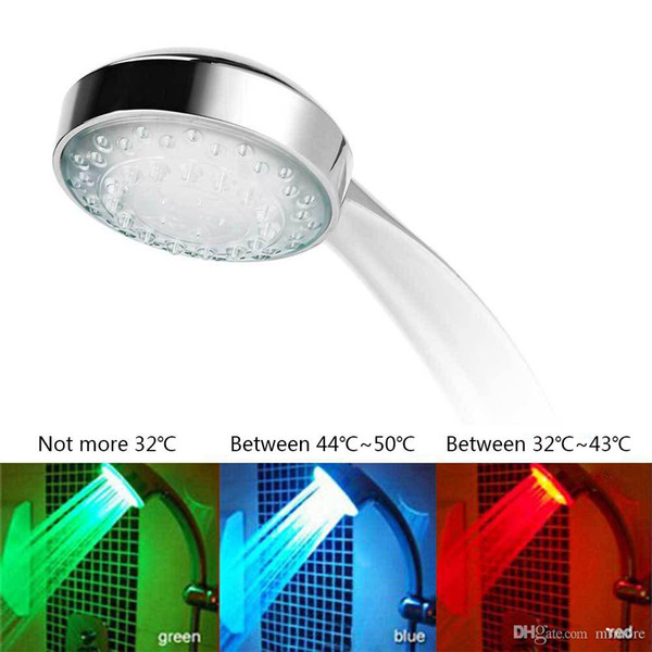 7 Color Changing Colorful LED Shower head LED Water Shower Head Light Glow LED Faucet Light