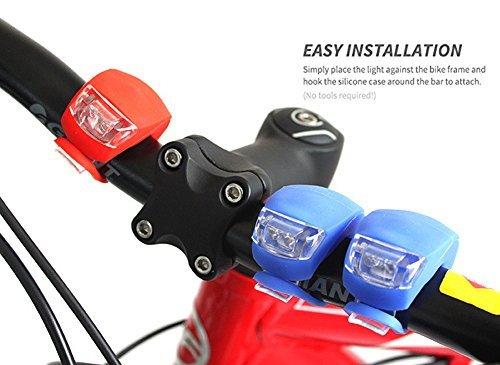 LED Bicyle Lights Flash Silicone LED Bike Light Waterproof Bike Headlight and Taillight Black Red White Blue Wheel Light Lamp 100pcs