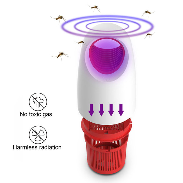 BRELONG Office Photocatalyst Mosquito Light For Home Bedroom Pregnancy Baby Child USB Mosquito Light White / Black