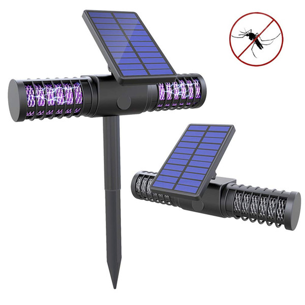 BRELONG outdoor solar mosquito killer 15W UV trapping physical absorption electron photocatalyst mosquito lamp with light control