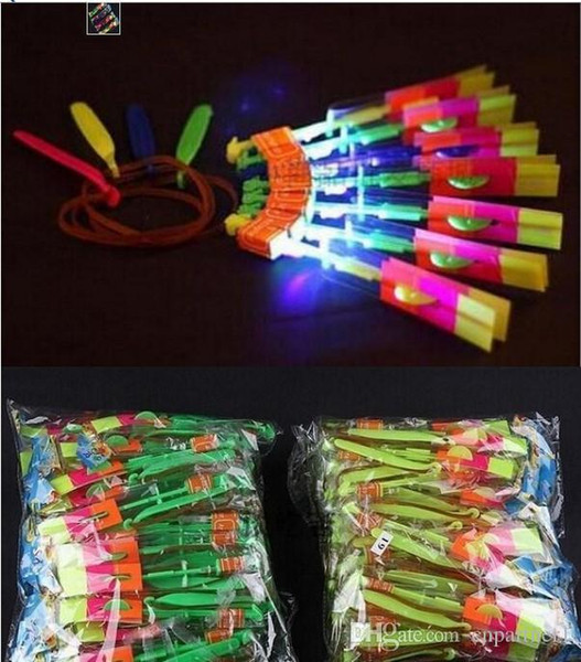 LED luminous Helicopter Flying Helicopter Umbrella parachute Kids Toys Space UFO LED Light Christmas Kids' Gift Novelty Children Flying