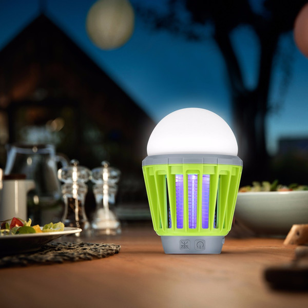 Mosquito Zapper Lantern Camping Light USB Charging Mosquito Killer Lamp Bulb Pest Repeller Waterproof Bug Killer Garden Pest Control Tools