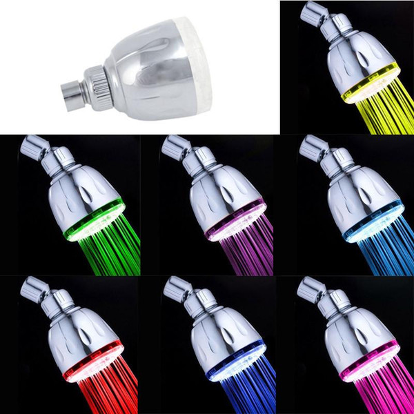 Automatic Control 7 Colors Change Water Glow LED Light Shower Head Ducha Rain Showers Heads Showerhead rainfall duchas shower accessories