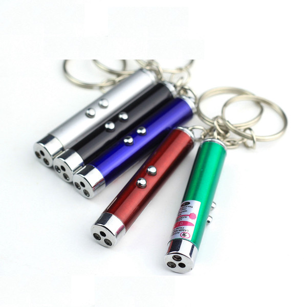 LED Mini Flashlight Torch with Carabiner Key Chain mini Flashlight Red laser pointer flashlight mini 3 in1 Key chain Lighting