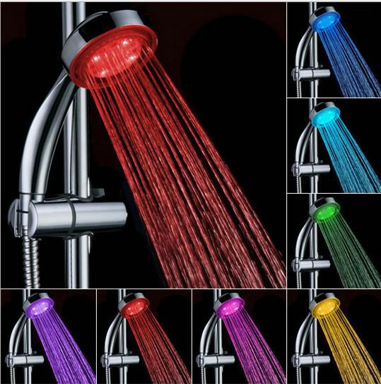 7 Color Changing Colorful LED Shower head LED Water Shower Head Light Glow LED Faucet Light