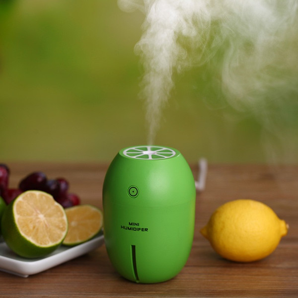 180ML Mini Lemon Humidifier LED Light USB Portable Air Diffuser Purifier diffuser difusor de aroma mist maker fogger for Home