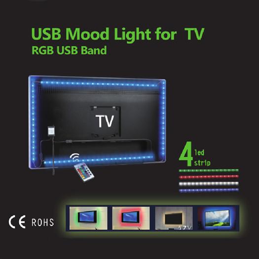 LED Strip Lights RGB 3528SMD TV Backlight Kit 50CM*4 USB Powered 5V Waterproof IP65 Lamp Remote Controller Direct Shenzhen China Wholesales