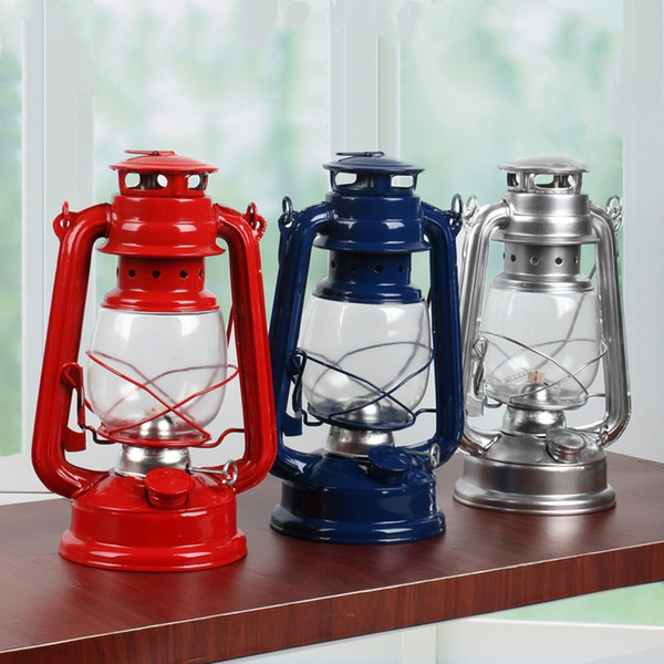 Retro Classic Kerosene Lamp Kerosene Lanterns Wick Portable Lights Outdoor Tent Camping light Emergency Lamp Home Decoration