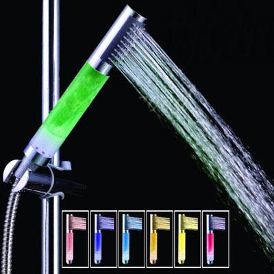 7 Colors Changing led Shower Head Colorful Light Temperature Led bathroom shower faucet light auto changing color led faucet for Bathroom