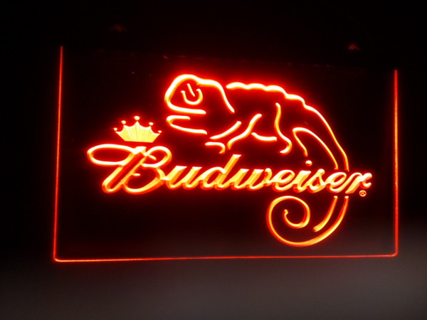 b-11 Budweiser Frank Lizard Beer Bar LED Neon Light Signs