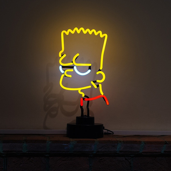 Monkey Desktop Neon Sign/Teenagers Game Room Brat Simpson Sculpture-Real Neon (not LED)