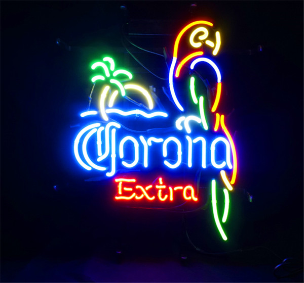 New Star Neon Sign Factory 17X14 Inches Real Glass Neon Sign Light for Beer Bar Pub Garage Room Corona Extra.