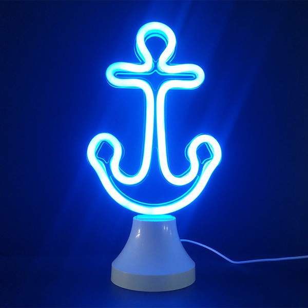 OHANEE Custom fit boat Anchor led tube Neon Sign Light home bedroom wedding festival decoration Arts Crafts birthday Gifts Lighting