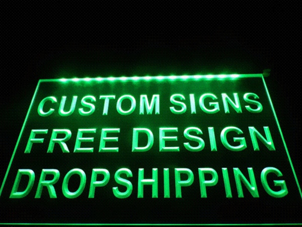 design your own Custom LED Neon Light Sign Bar open Dropshipping logo men lighted logo signs