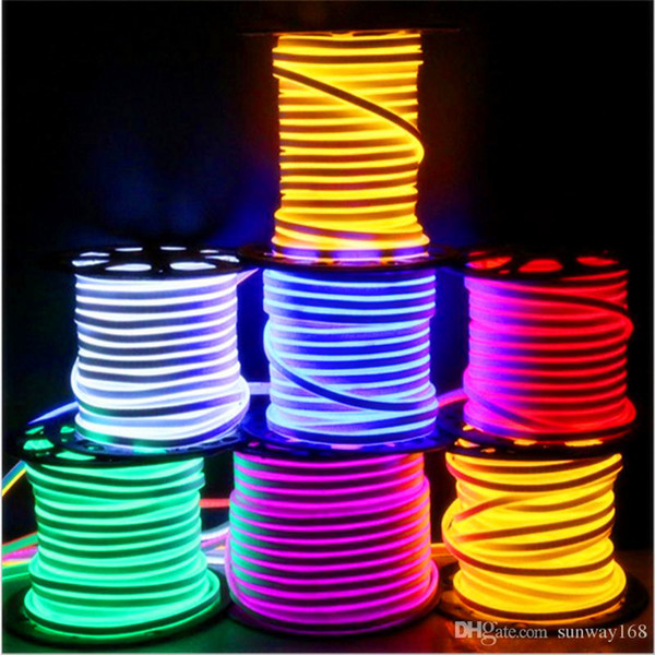 LED Strip Neon Flexible Rope Light Waterproof IP68 Mini LED Tape 220V 110V Flexible Ribbon For Outdoor Lighting With Power Plug