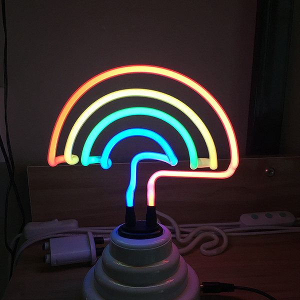 OHANEE Custom fit rainbow led Neon Sign Light home bedroom christmas festival wedding decoration Arts Crafts birthday Gifts Lighting