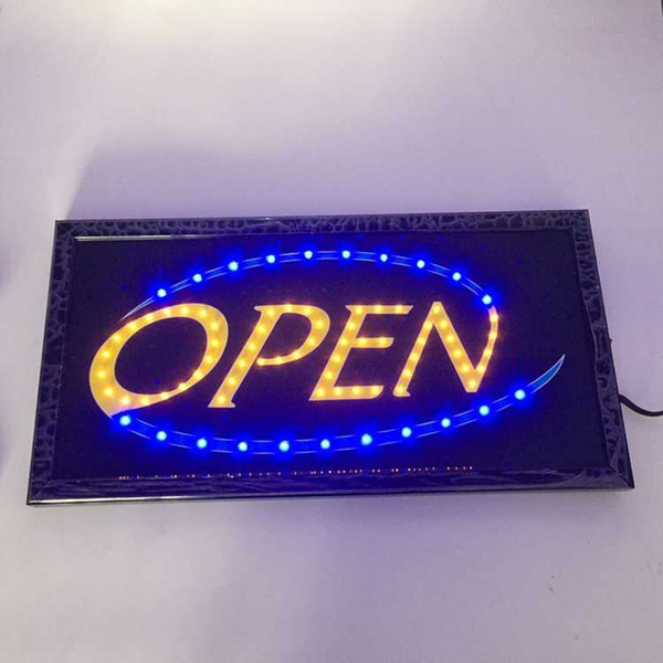 20PCS/Lot Factory price Wholesale squire led open sign animated advertising shop sign