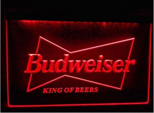 b145 Budweiser King Beer Bar Pub Club 3d signs LED Neon Light Sign