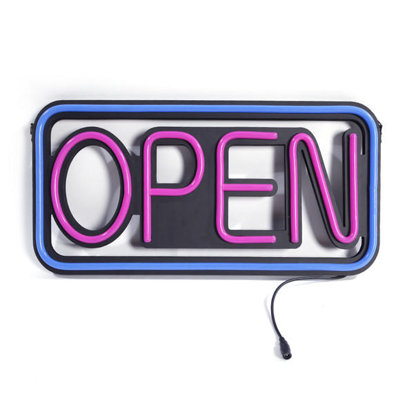 LED Open Sign LED Business Open Sign Advertisement Board Electric Display Sign Two Modes Flashing & Steady Light for Business Walls Window S
