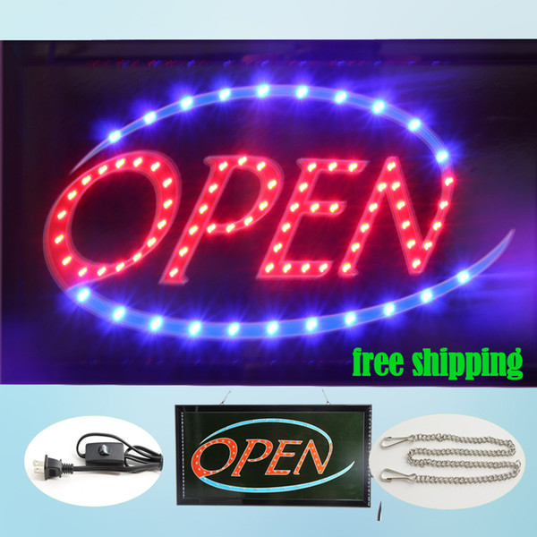 Wholesale squire led open sign animated advertising shop sign