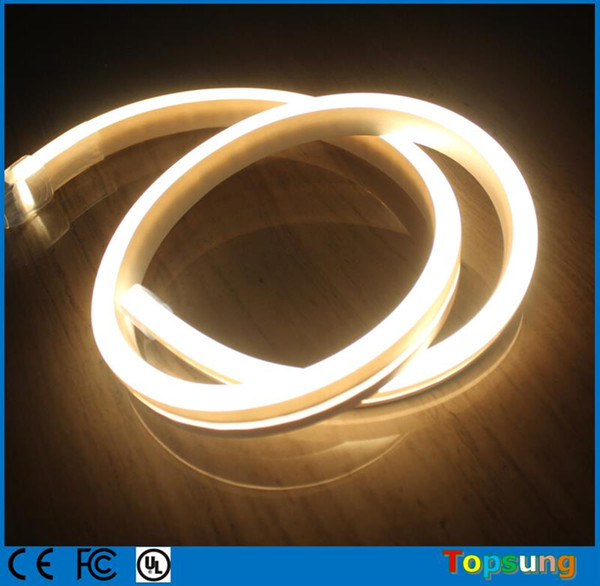 50m spool 11x19mm Flat ultra thin led neon lights flexible neon rope 220V 110V IP67 for outdoor with high quality