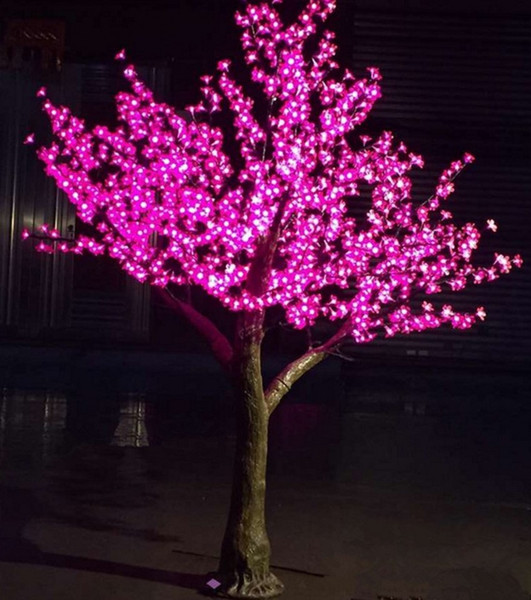 Artificial cherry tree lamp 2m high 1536pcs LED home garden simulation tree light outdoor decoration tree lamp Christmas wedding decoration