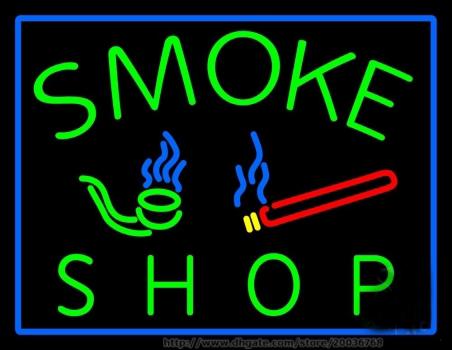 Hot Smoke Shop Bar Neon Sign Real Glass Tube Sign Store Display Advertisement Sign LED Neon Sign 17