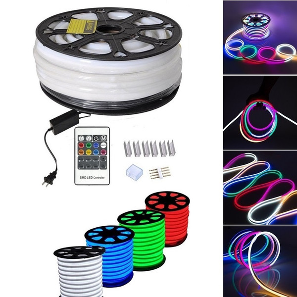 Holiday Lighting 10X20mm LED Digital Neon Flex IP65 Waterproof 110V 220V RGB Neon Decoration Light Colors Changeable