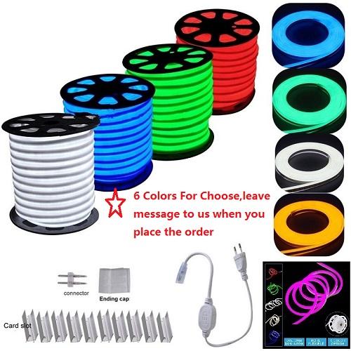 Holiday Lighting 10X20mm LED Digital Neon Flex IP65 Waterproof 110V 220V RGB Neon Decoration Light Colors Changeable