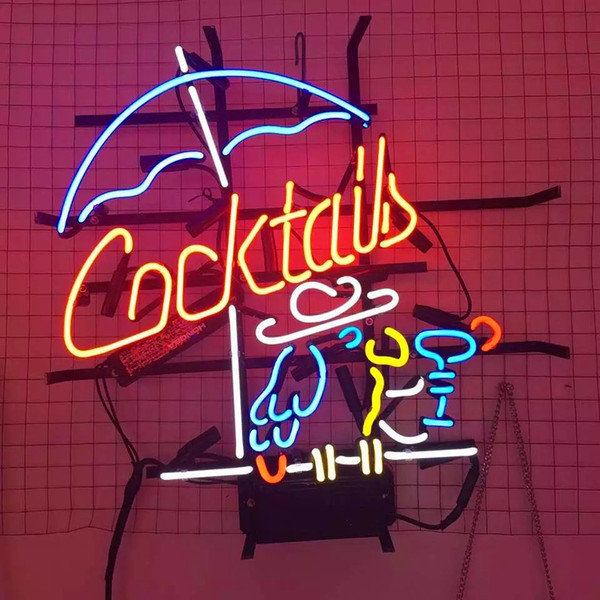 New Star Neon Sign Factory 17X14 Inches Real Glass Neon Sign Light for Beer Bar Pub Garage Room Coktails Parrot.