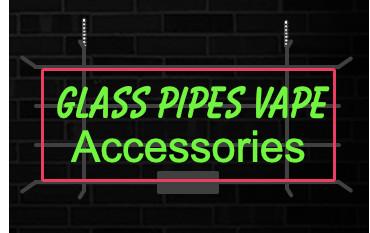 GLASS PIPES VAPE Accessories Led Glass Tube Neon Signs Lamp Lights Advertising Display Bar Decoration Sign Metal Frame 17'' 20'' 24'' 30''
