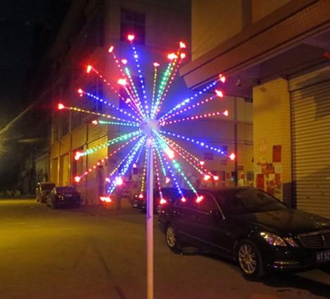 Free ship 2M /6.6ft Height LED Outdoor Christmas Decorative Led Fireworks light Christmas Light LLFA