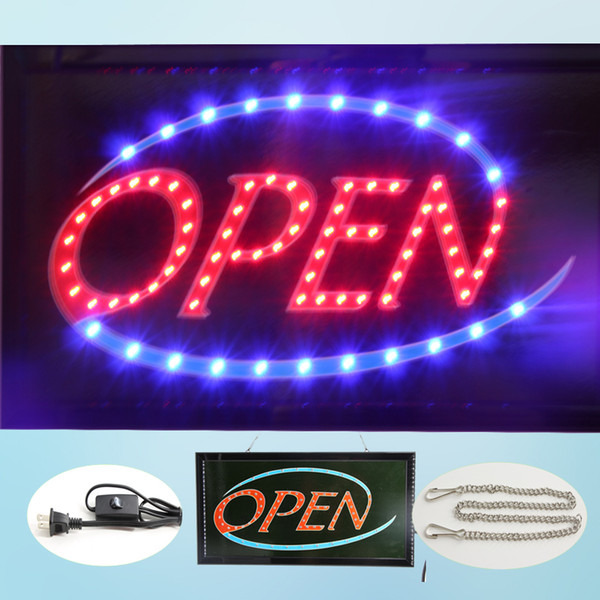 20PCS/Lot Wholesale squire led open sign animated advertising shop sign