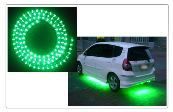 100 Piece Car Truck LED Strip Lights Light DIY flexible PVC White/Yellow/Green/Red/Blue 24cm 24LED 48cm 48LEDs By DHL