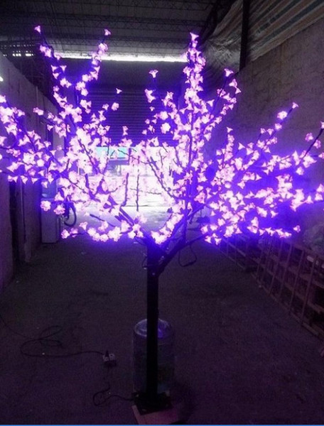 LED Night Light Cherry Blossom Tree Light 864pcs LED Bulbs 2m Height 110/220VAC Pink Rainproof Outdoor Use Free Shipping LLFA