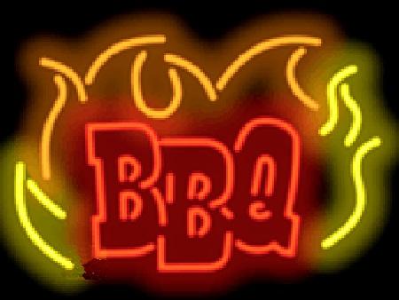 BBQ Neon Sign Barbecue Restaurant Supper Lunch Food Eating Advertisement Display Sign Custom Handcrafted Real Glass Tube Neon Light 24