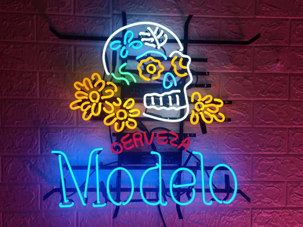 New Star Neon Sign Factory 19X15 Inches Real Glass Neon Sign Light for Beer Bar Pub Garage Room Modelo.