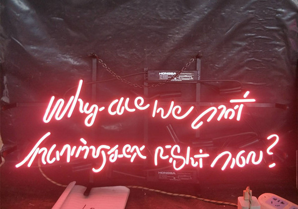 Why Are We Not Havingsex Right Now Neon Sign Light Advertising Bar Entertainment Club Decoration Art Display Metal Frame 17'' 24'' 30''40''